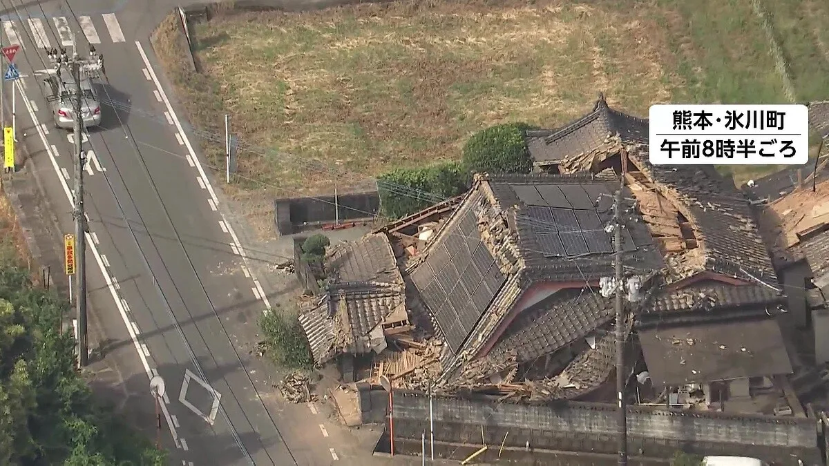 畑が50cm盛り上がり高速の橋桁も落下…熊本で震度7の余波続く