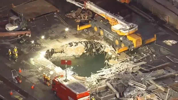 製鉄所崩落から3カ月…海中のがれきの中から発見された遺体、41歳男性作業員と判明